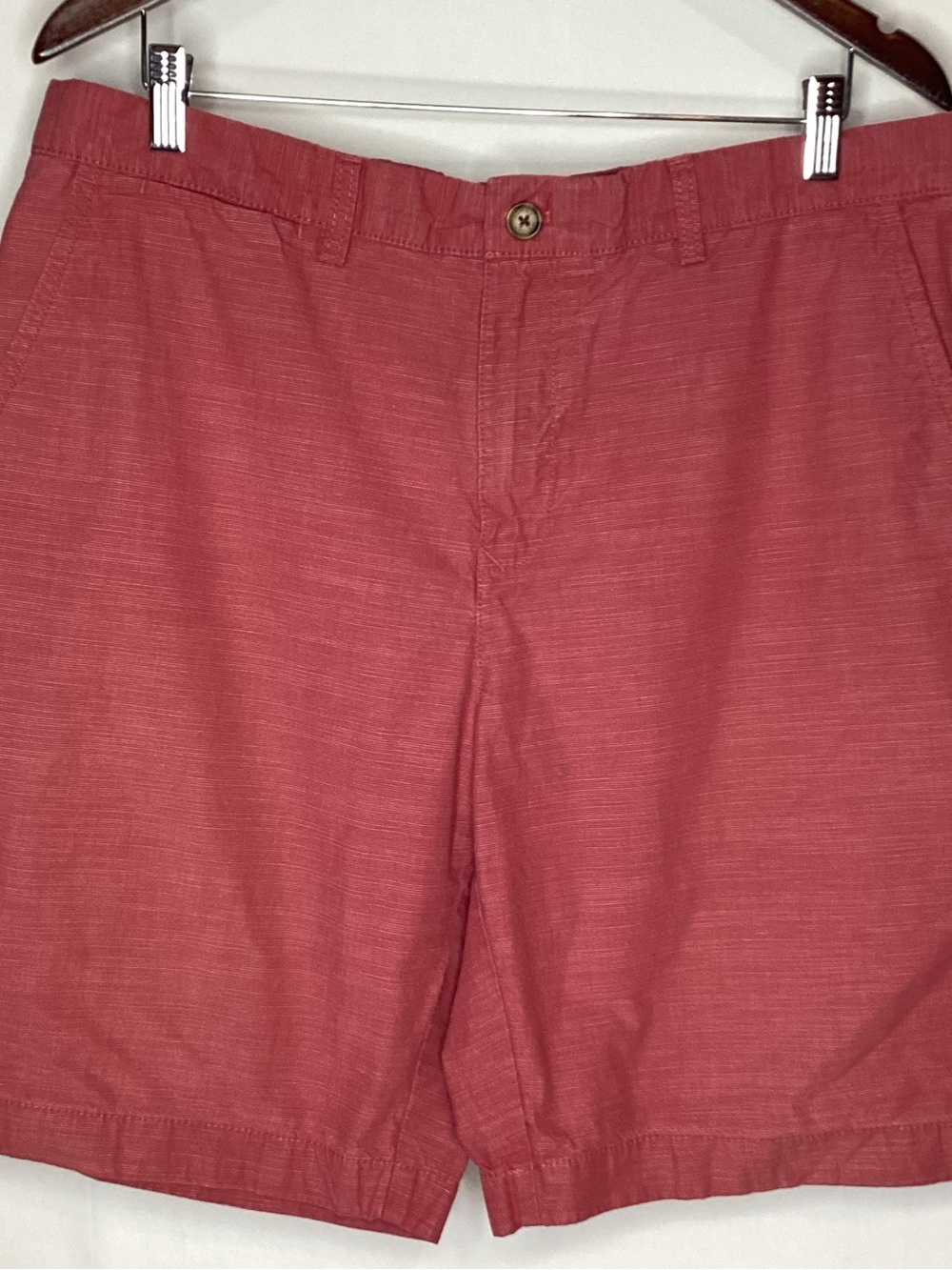 Tommy Hilfiger Men's Coral-Red Flat Front Shorts